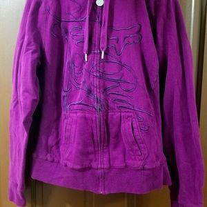 Fox Racing zip up hoody sz L